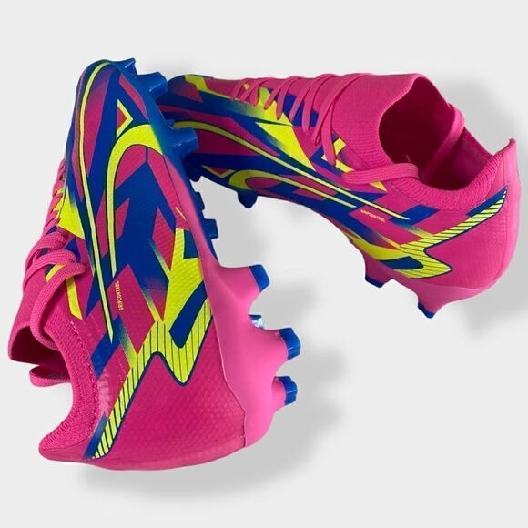 Puma Ultra Match Energy Soccer Cleats FG/MG Pink Blue Mens size 7 107543-01 New - Picture 6 of 8